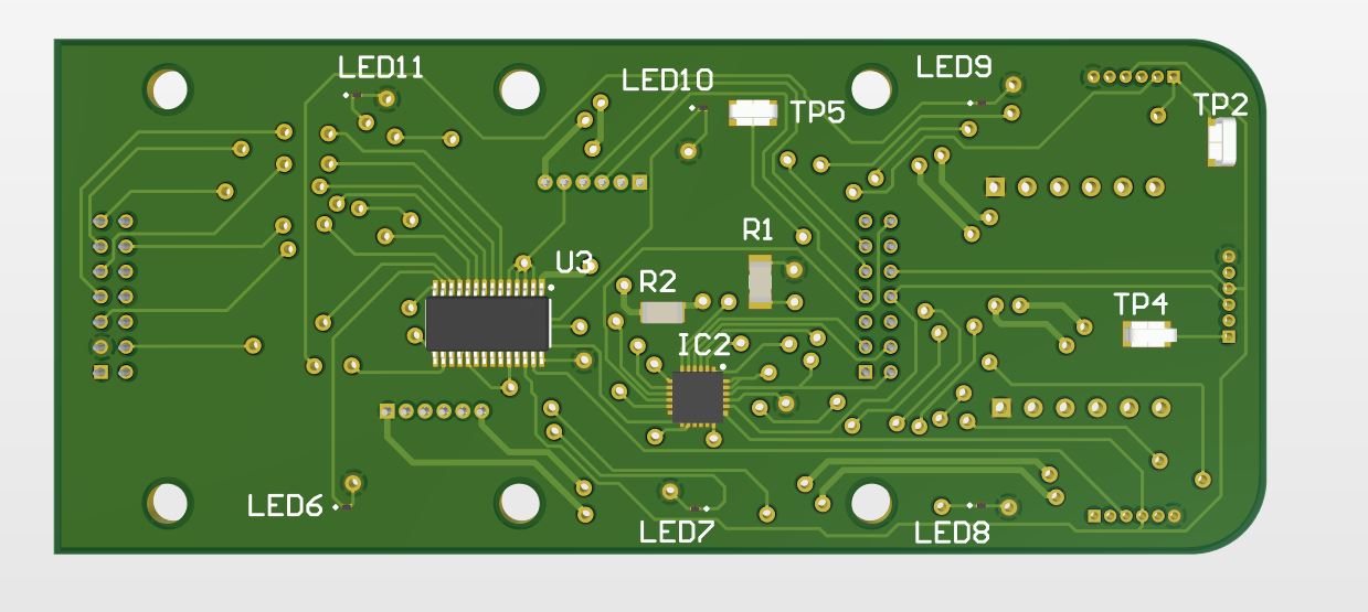 Assembled PCB stack showing the STM32 Nucleo, connectors, and custom micromouse boards